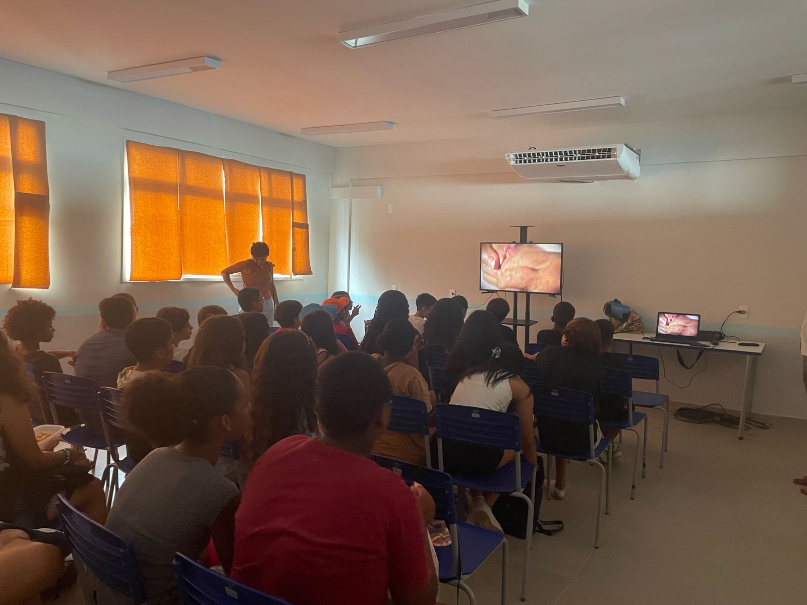 Sessão cinema de filmes da Neide palumbo, cultura caiçara.
